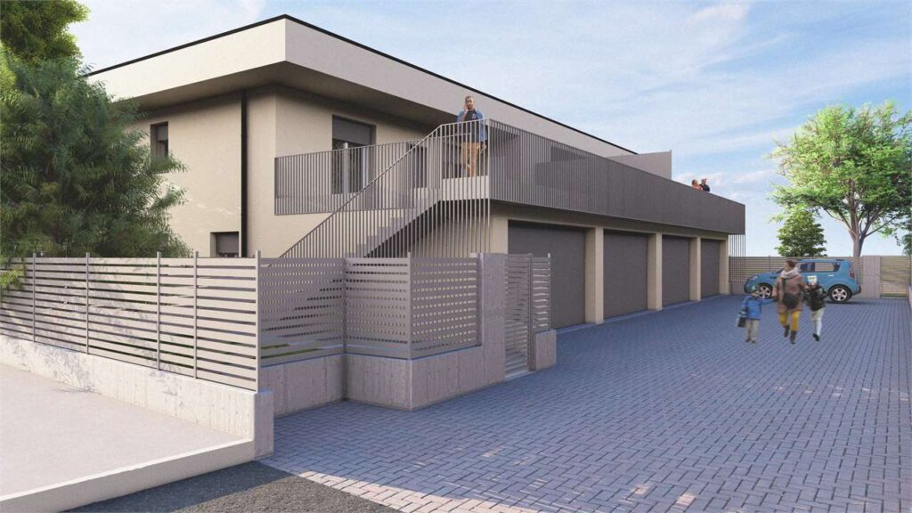 Un'immagine che ritrae materiale composito, calcestruzzo, materiale da costruzione, cancello e ombra.