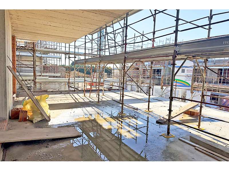 Un'immagine che ritrae impalcature, costruzione, materiale composito, metallo e ferro.